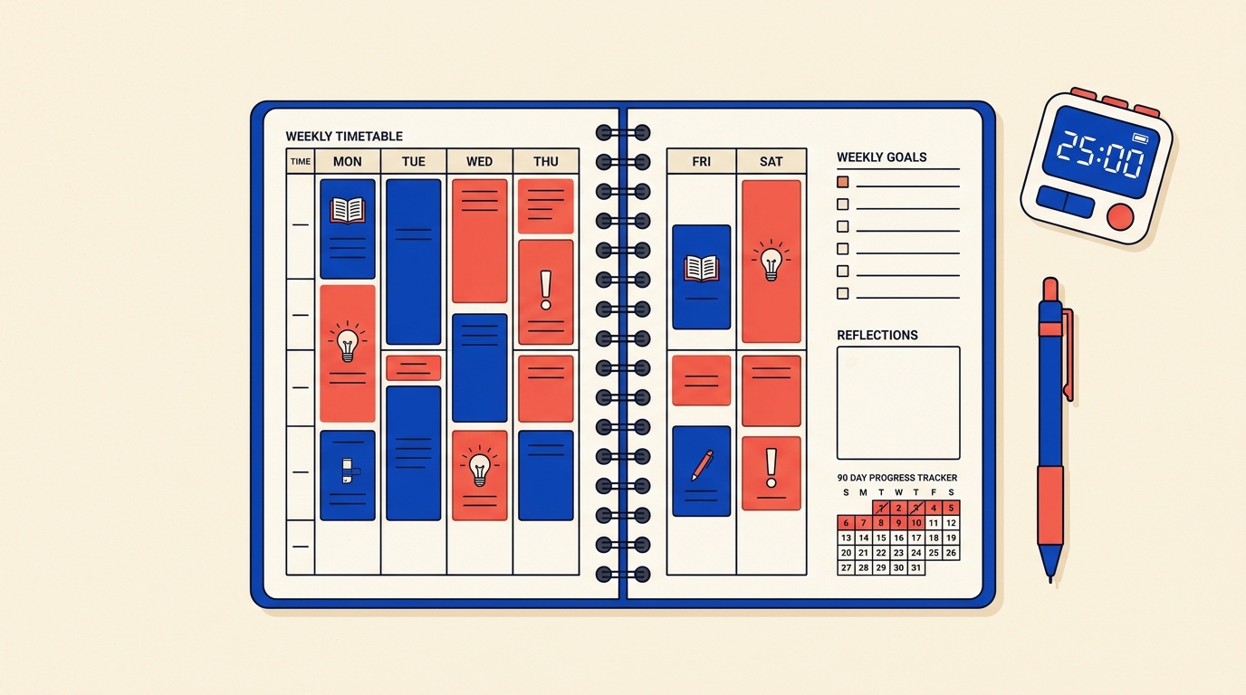 A Realistic 90-Day Study Plan for Postal Exams